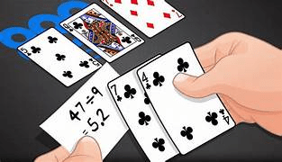 Image depicting a poker hand being calculated for it's winning probability. 